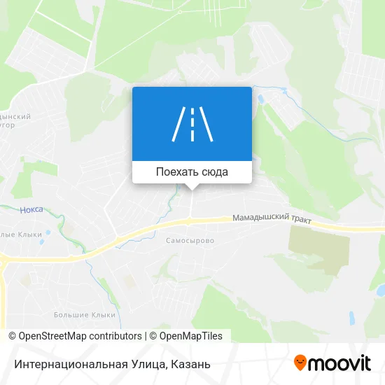 Карта Интернациональная Улица