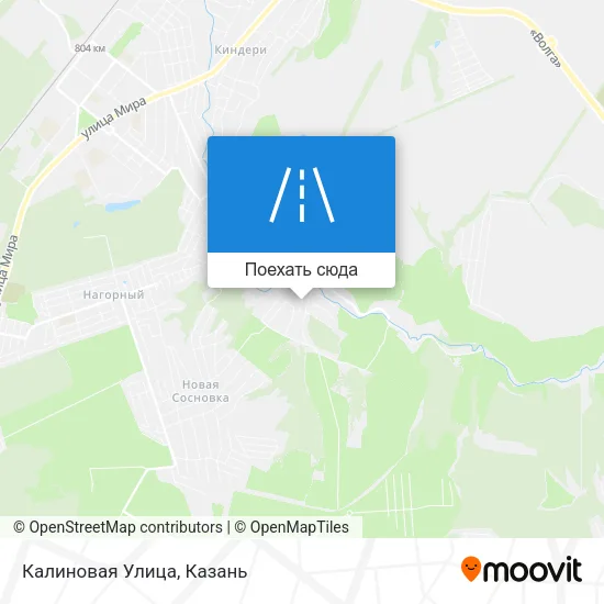 Карта Калиновая Улица
