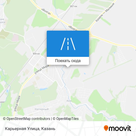 Карта Карьерная Улица