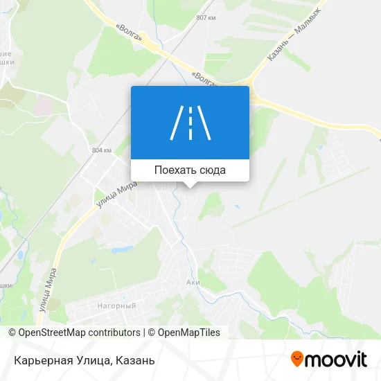 Карта Карьерная Улица