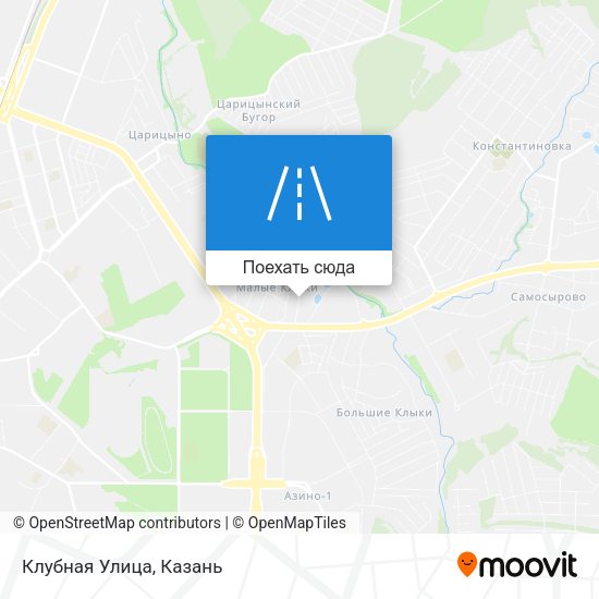 Карта Клубная Улица