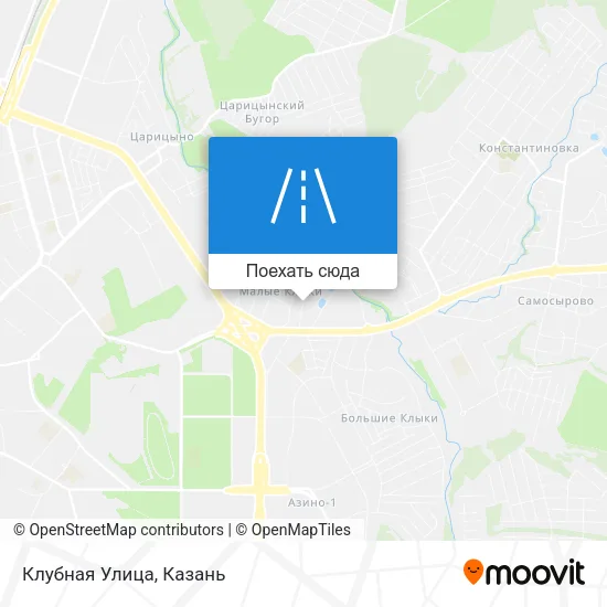 Карта Клубная Улица
