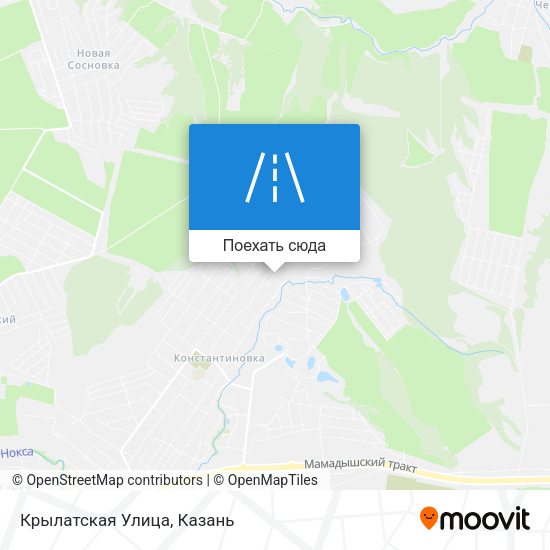 Карта Крылатская Улица
