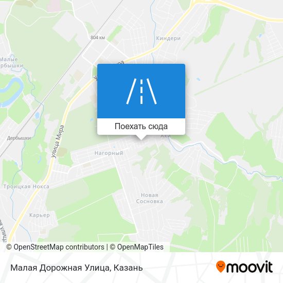 Карта Малая Дорожная Улица