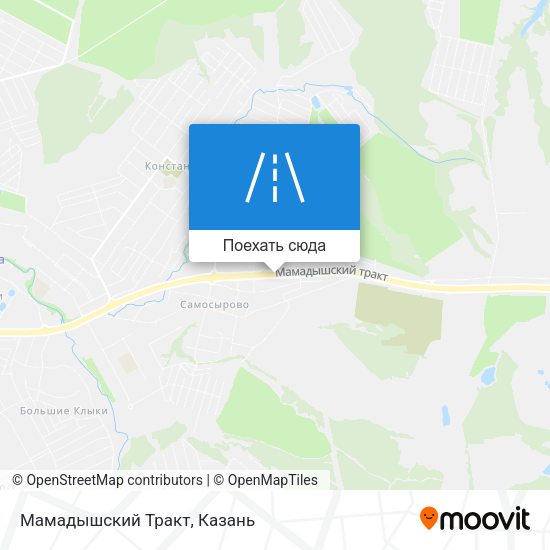 Карта Мамадышский Тракт