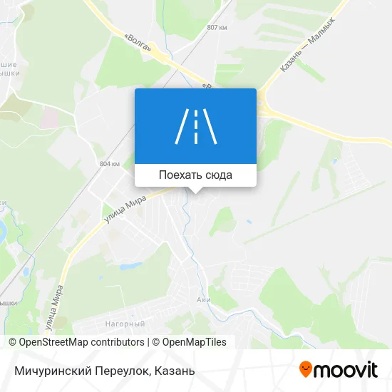 Карта Мичуринский Переулок