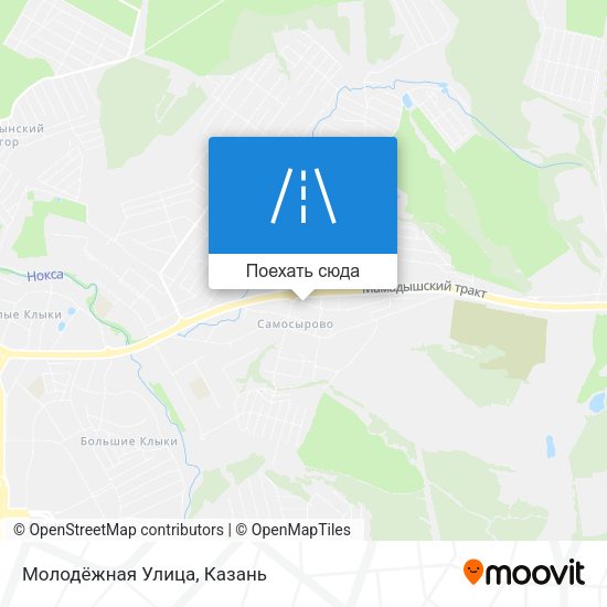 Карта Молодёжная Улица