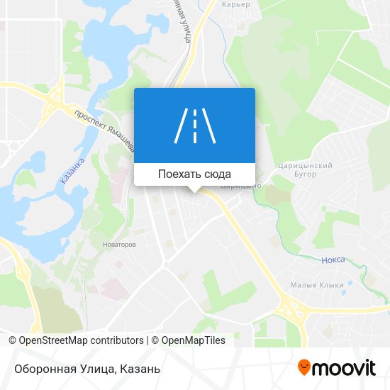 Карта Оборонная Улица