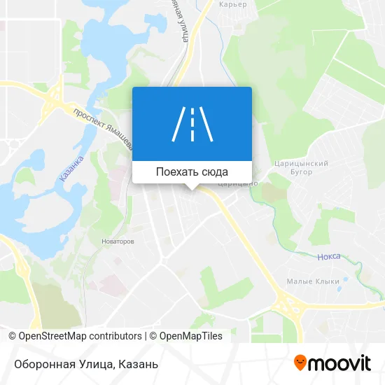 Карта Оборонная Улица