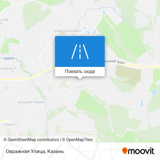 Карта Овражная Улица