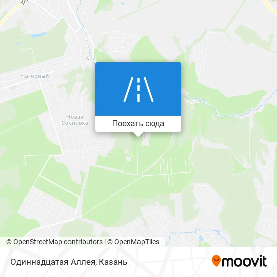 Карта Одиннадцатая Аллея
