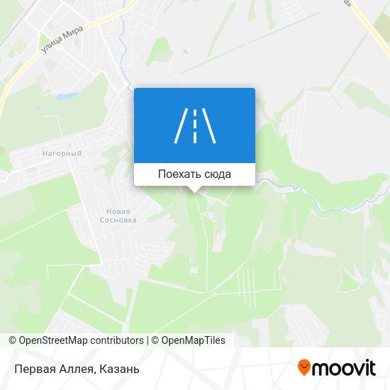 Карта Первая Аллея
