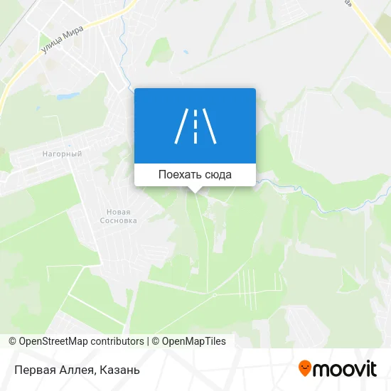 Карта Первая Аллея