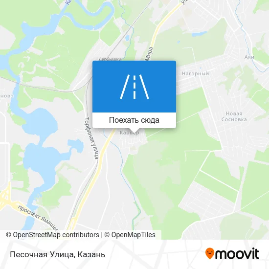 Карта Песочная Улица