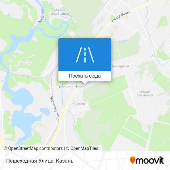 Карта Пешеходная Улица
