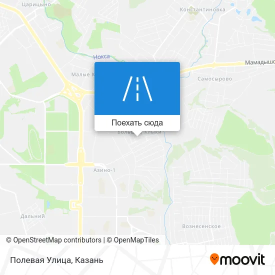 Карта Полевая Улица
