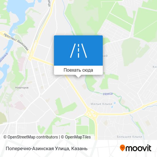 Карта Поперечно-Азинская Улица