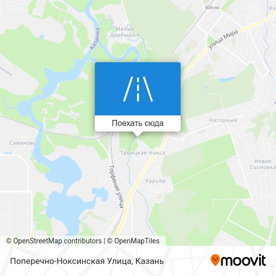Карта Поперечно-Ноксинская Улица