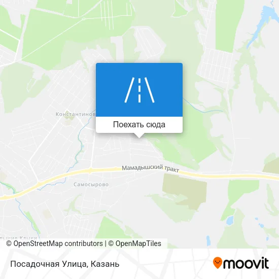 Карта Посадочная Улица
