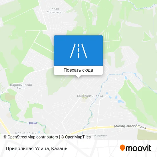 Карта Привольная Улица