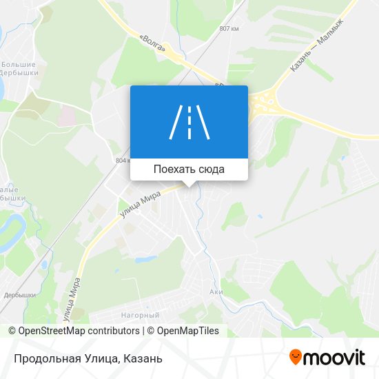 Карта Продольная Улица