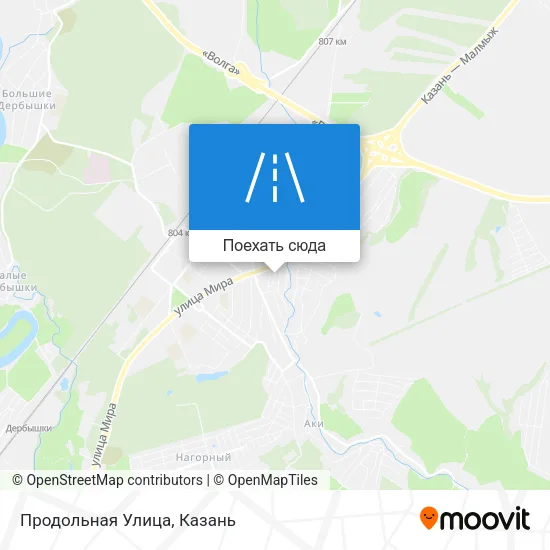 Карта Продольная Улица