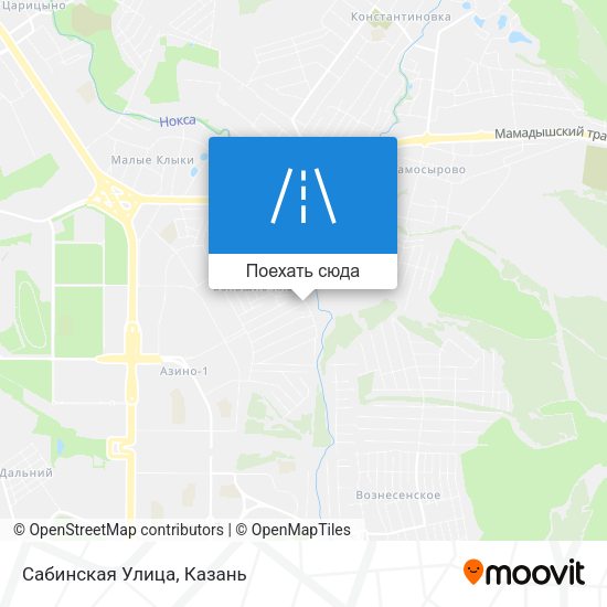 Карта Сабинская Улица