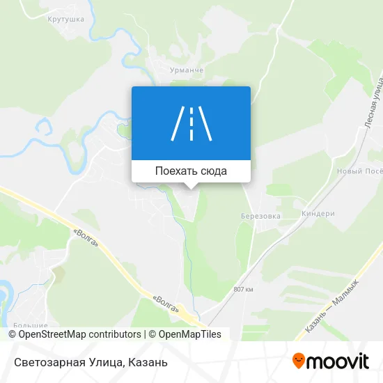 Карта Светозарная Улица
