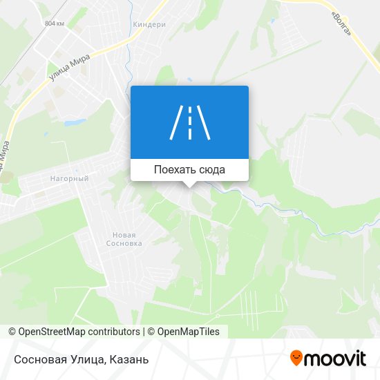 Карта Сосновая Улица