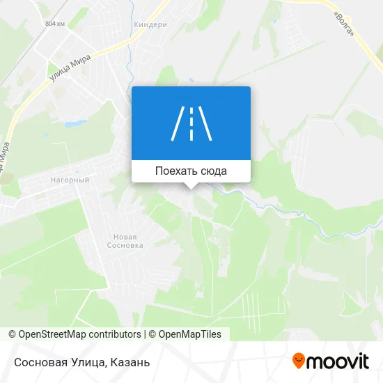 Карта Сосновая Улица