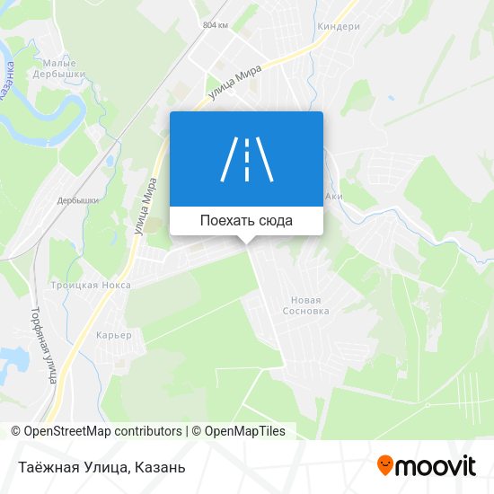 Карта Таёжная Улица