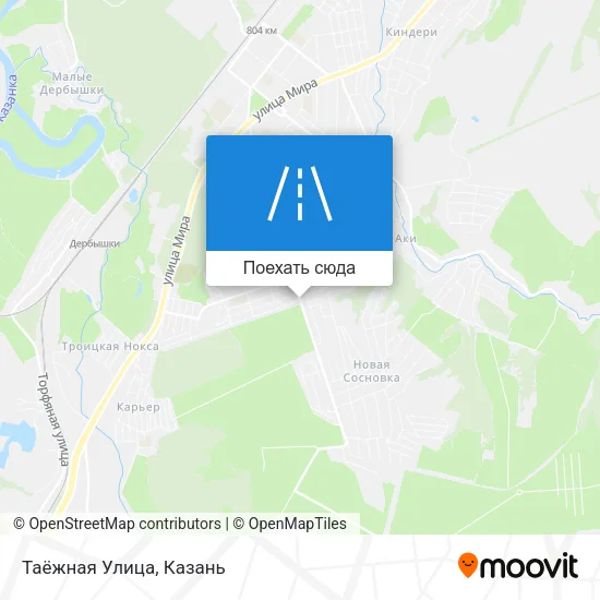 Карта Таёжная Улица