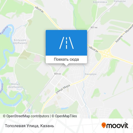 Карта Тополевая Улица