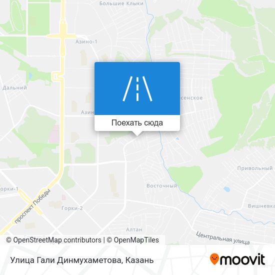 Карта Улица Гали Динмухаметова