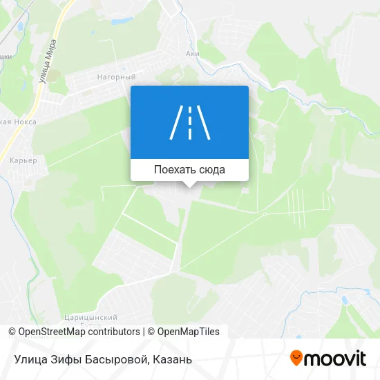 Карта Улица Зифы Басыровой