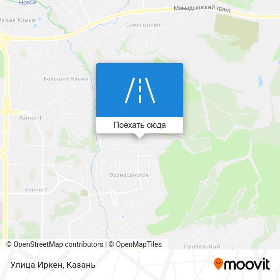 Карта Улица Иркен