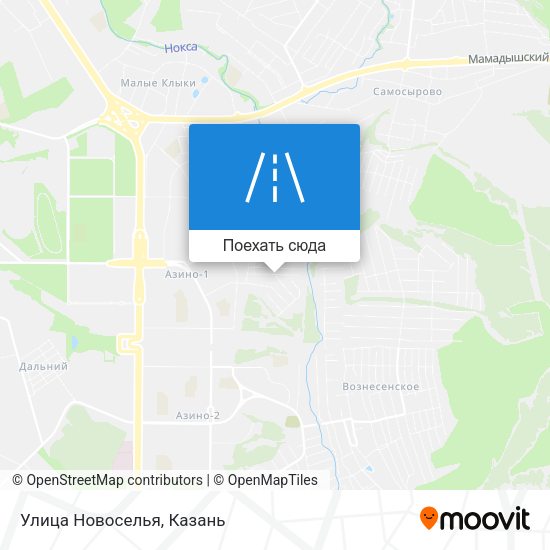 Карта Улица Новоселья