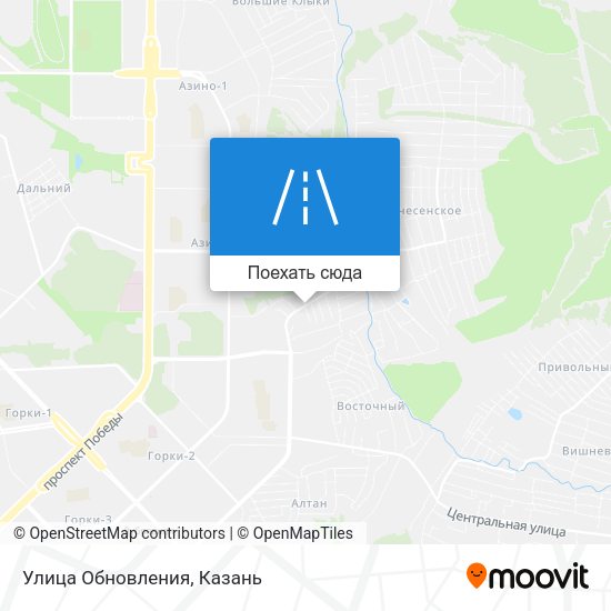 Карта Улица Обновления