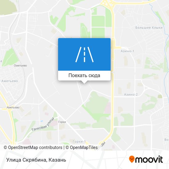 Карта Улица Скрябина