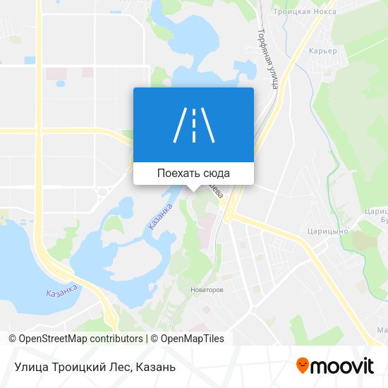 Карта Улица Троицкий Лес