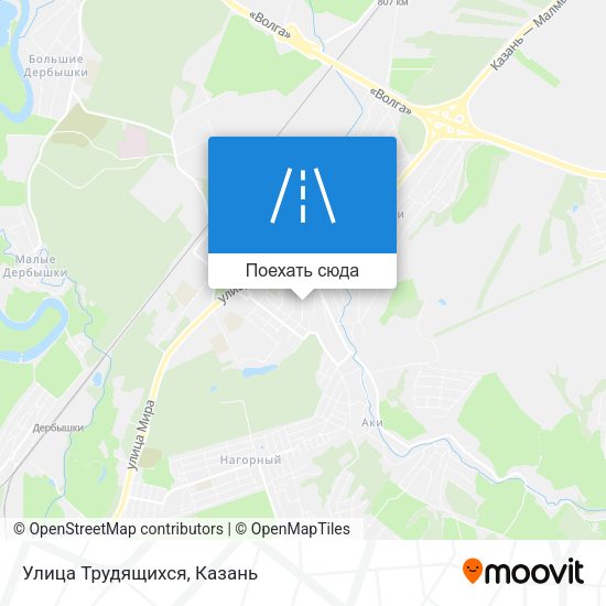 Карта Улица Трудящихся