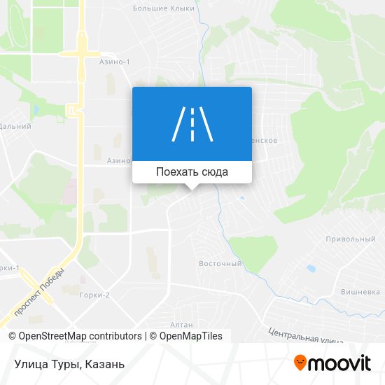 Карта Улица Туры