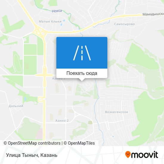 Карта Улица Тыныч