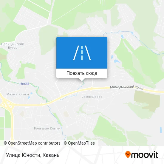 Карта Улица Юности