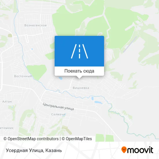 Карта Усердная Улица