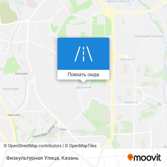 Карта Физкультурная Улица