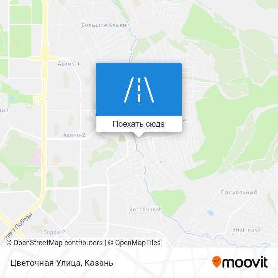Карта Цветочная Улица