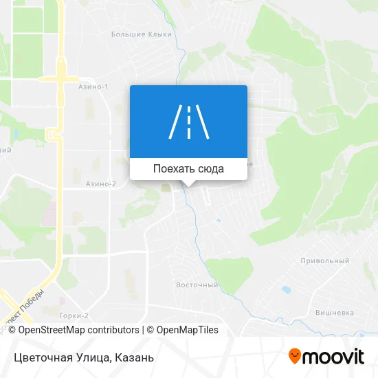 Карта Цветочная Улица