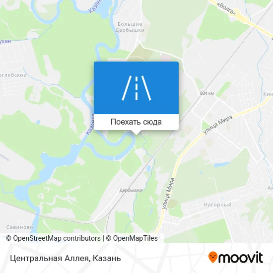 Карта Центральная Аллея
