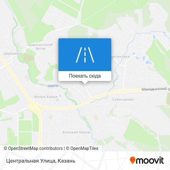 Карта Центральная Улица